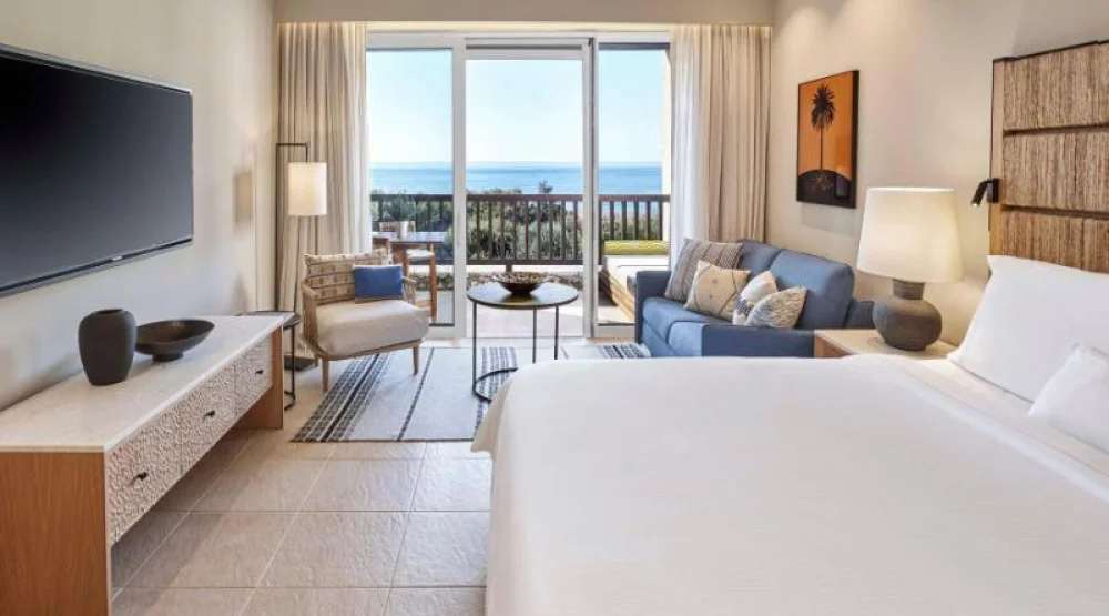 Premium, Deluxe Guest Room, One King, Sea View, Balcony at The Westin Resort Costa Navarino
