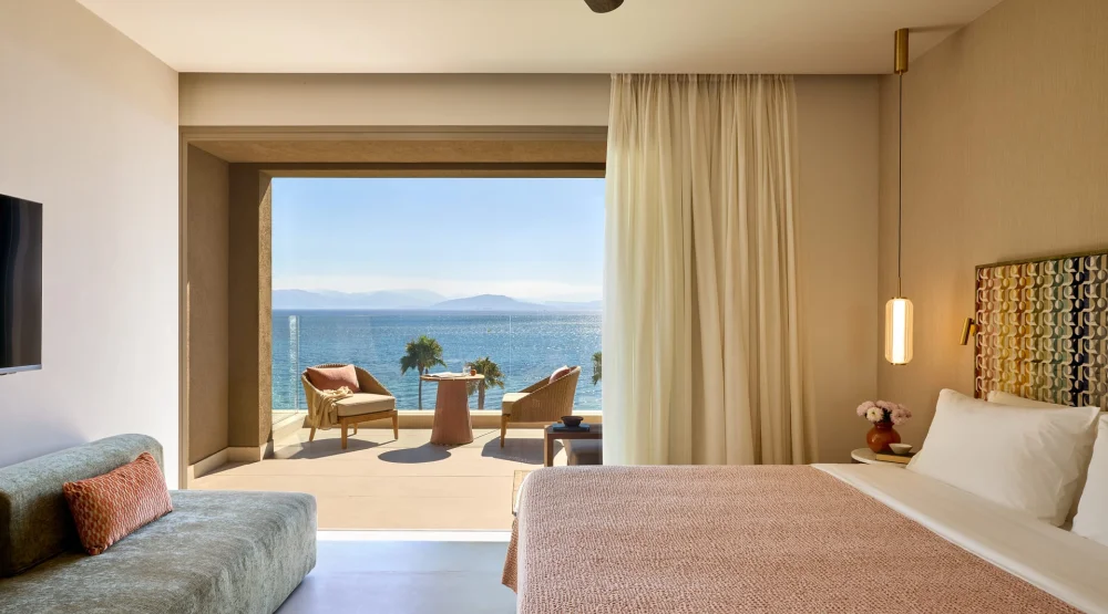 Rooftop Deluxe Double Room Front Sea View at Avali, Mar-Bella Collection