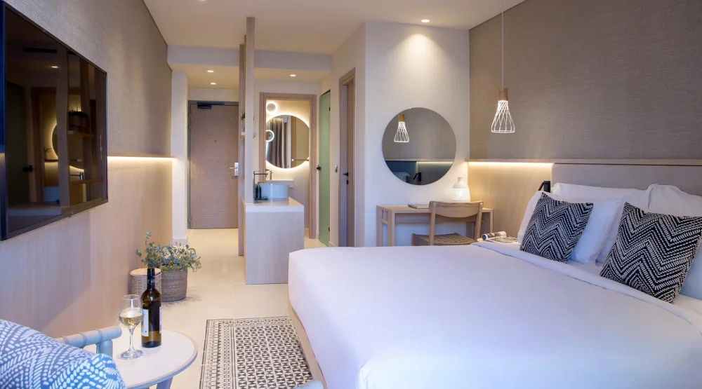 Deluxe Double Pool View Sharing Pool at MERAVIA Leonardo Limited Edition