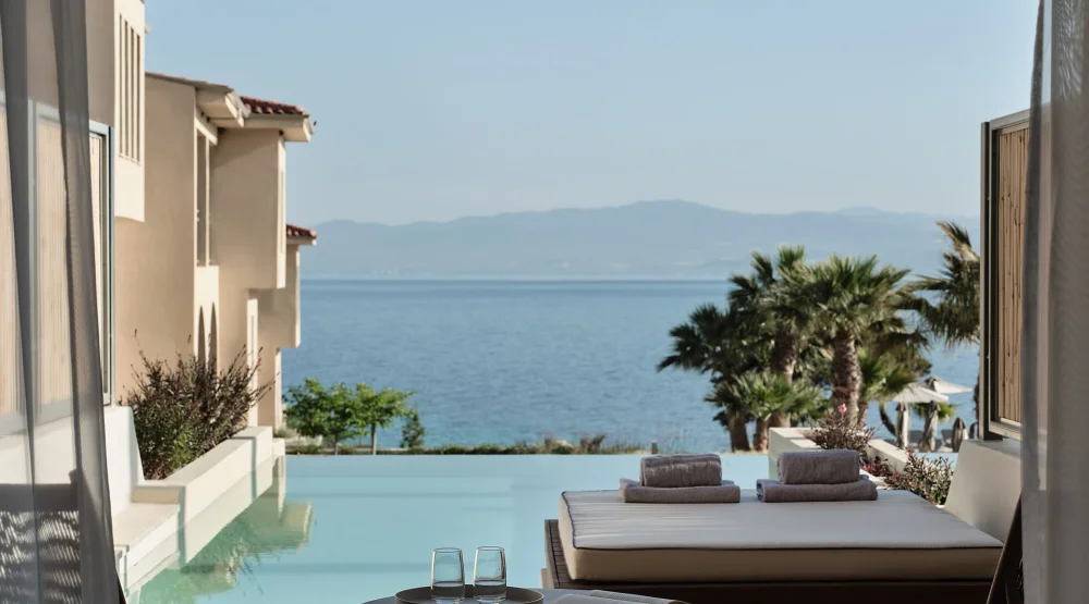 Deluxe Double Sea View Private Pool at MERAVIA Leonardo Limited Edition