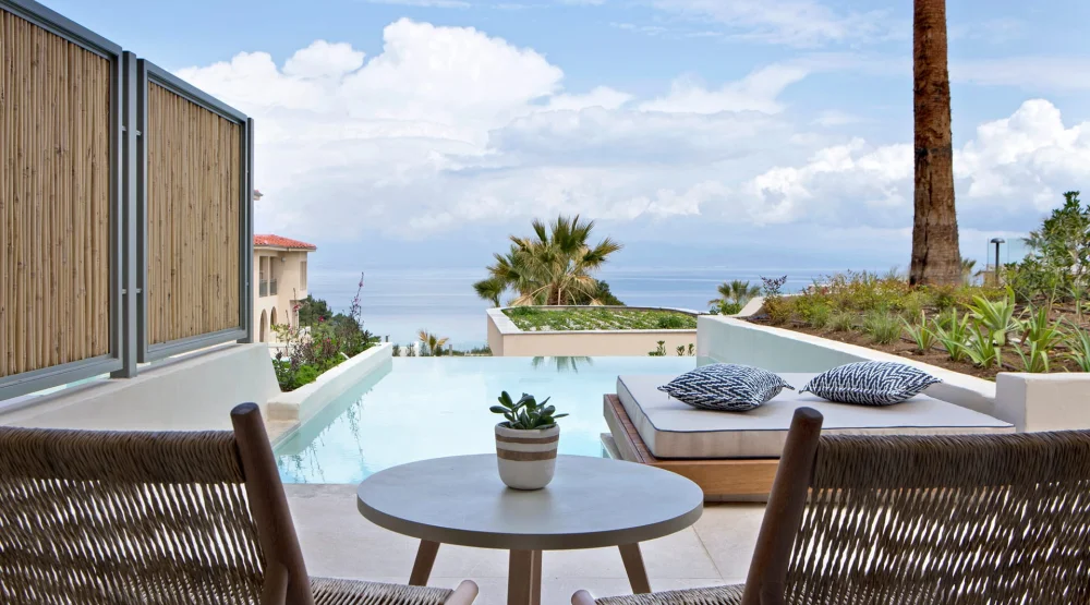 Junior Suite Sea View Private Pool at MERAVIA Leonardo Limited Edition