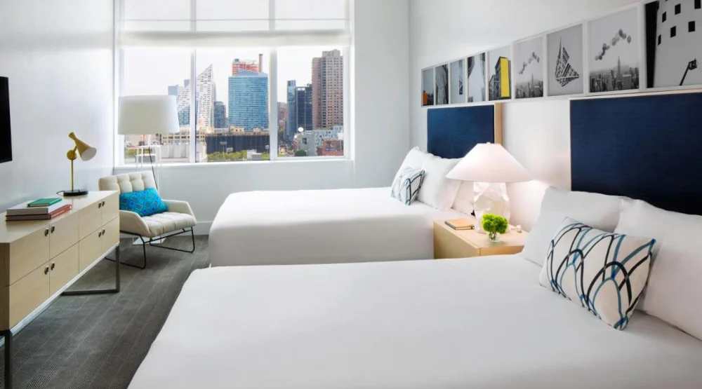 Deluxe Queen Room with Two Queen Beds at Ink 48 Hotel