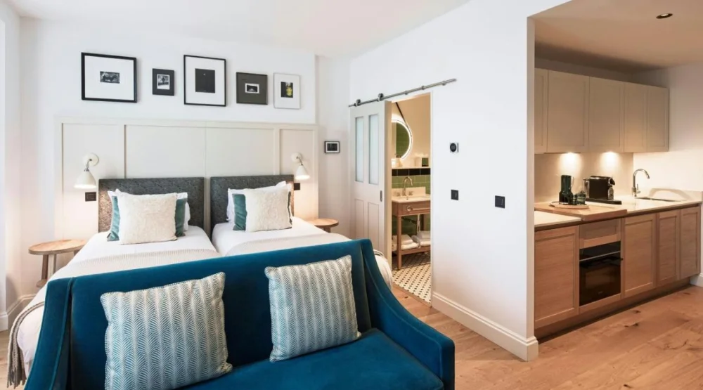 Twin Studio with City View at Old Town Chambers, Autograph Collection