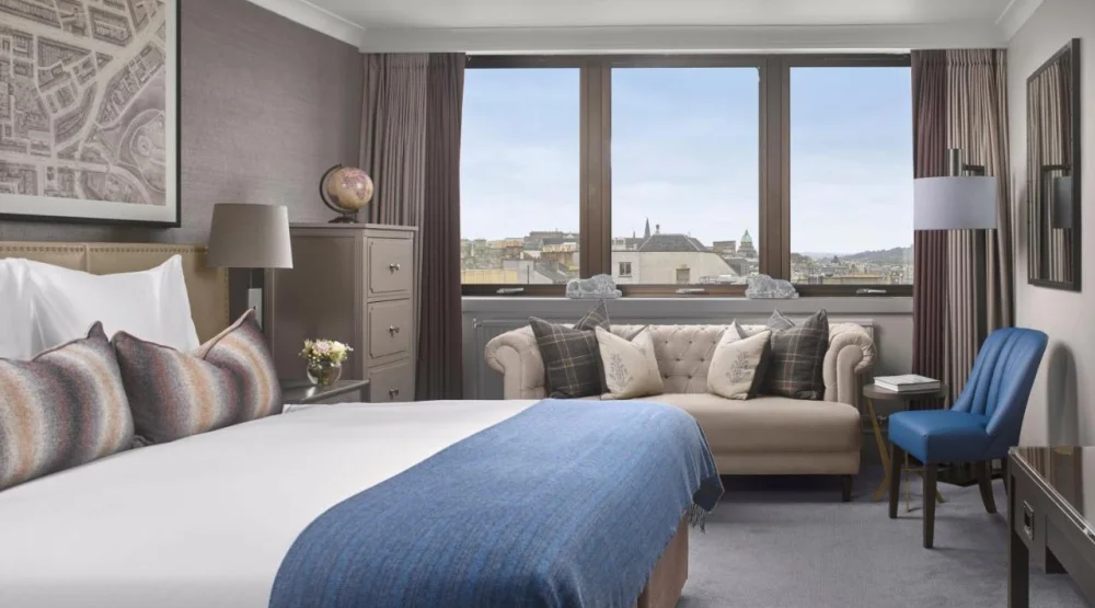 Premium King Room with City View at Intercontinental Edinburgh The George