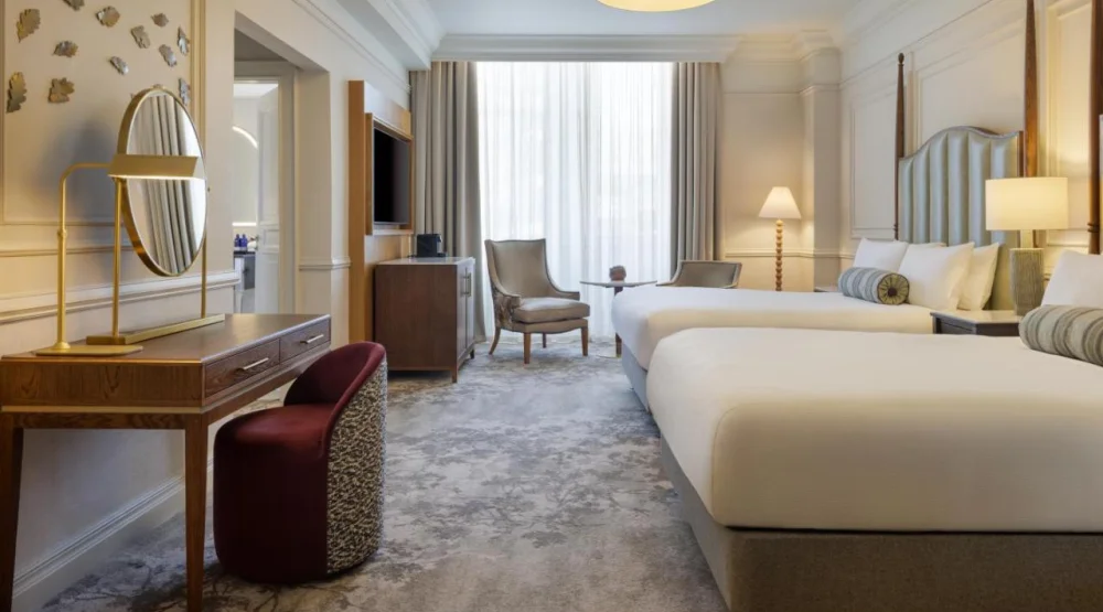 Premier Queen Room with Two Queen Beds at The Caledonian Edinburgh, Curio Collection by Hilton