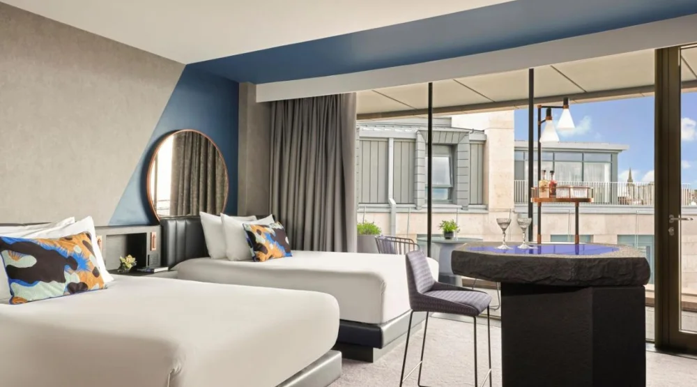 Superior Twin Room with Balcony at W Edinburgh