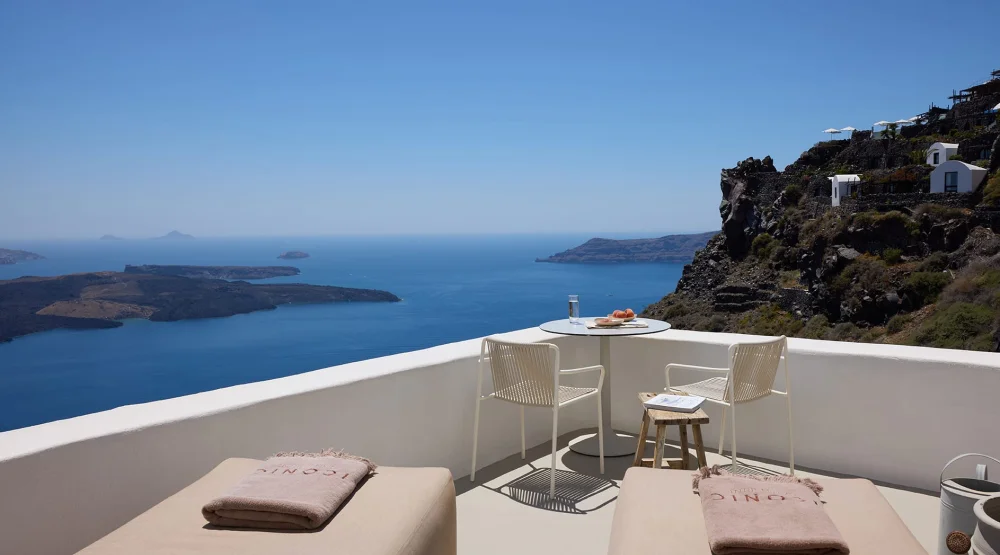 Loft Room with Sea View at Iconic Santorini