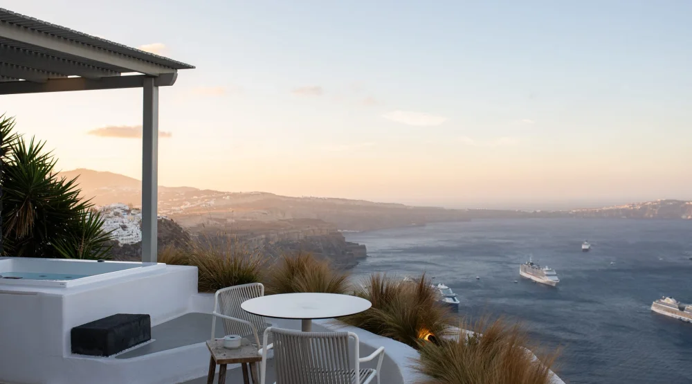Caldera Suite with Sea View and Outdoor Jetted Plunge Pool at Iconic Santorini
