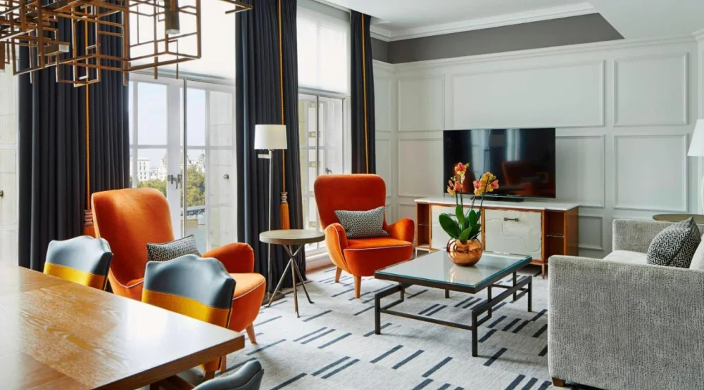 Suite with River View and Lounge Access at London Marriott Hotel County Hall
