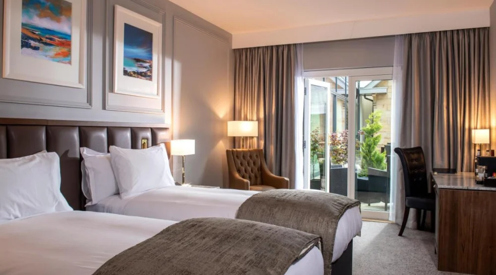 Superior Twin Room with Patio at Ness Walk