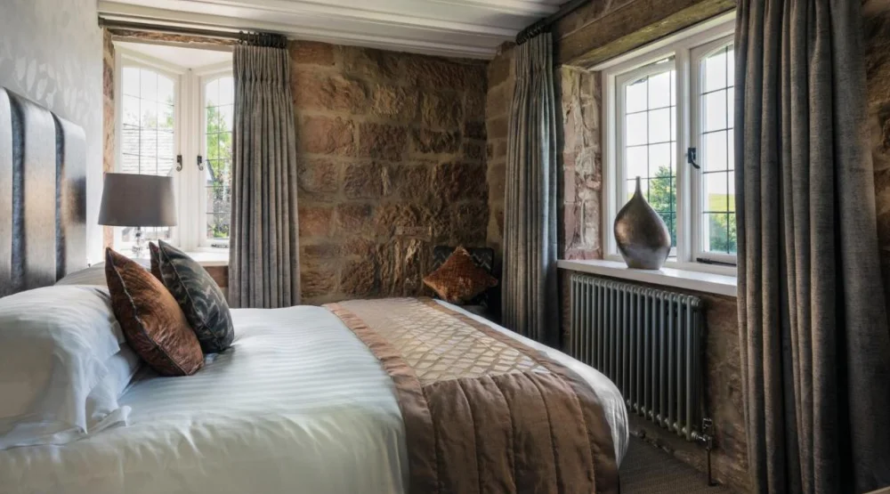 Double Room with Garden View at The Pheasant Inn