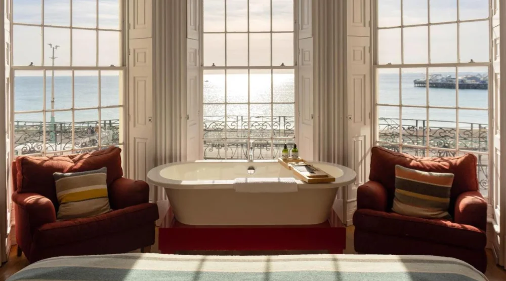 King Room with Sea View at Drakes Of Brighton