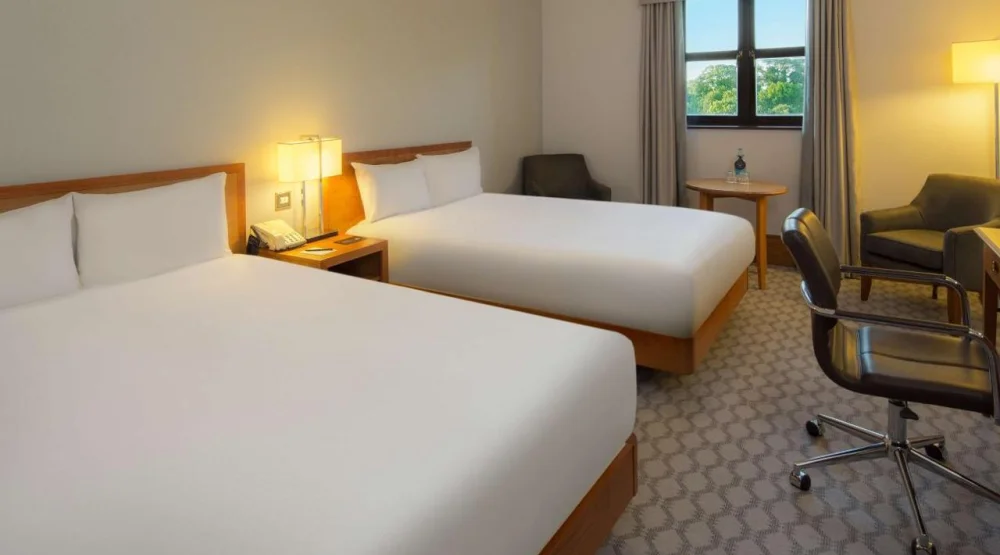 Family Room with Two Double Beds at Hilton Puckrup Hall Hotel & Golf Club