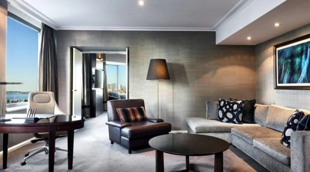 Terrace Spa Suite, Club Lounge Access, One Bedroom Suite, One King, Hyde Park View, Balcony at Sheraton Grand Sydney Hyde Park