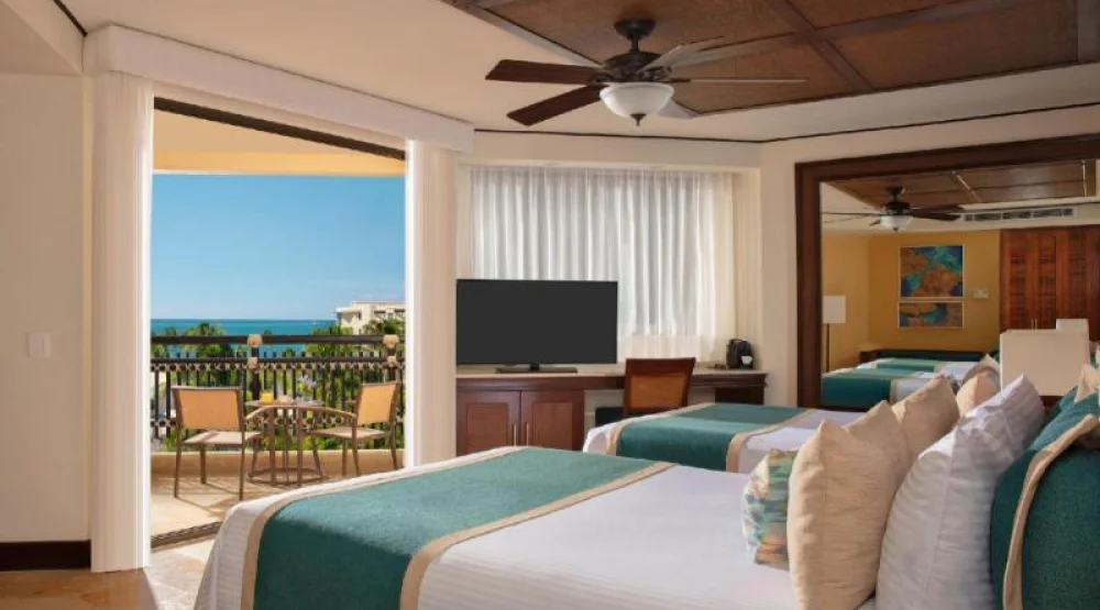 Premium Deluxe Ocean View Double Beds - All Inclusive at Dreams Riviera Cancun Resort & Spa