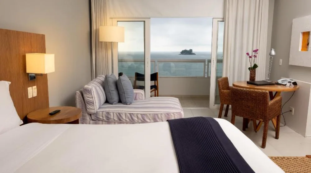 Deluxe Double Room with Balcony - Seafront at Hotel Jequitimar Guaruja Resort & Spa