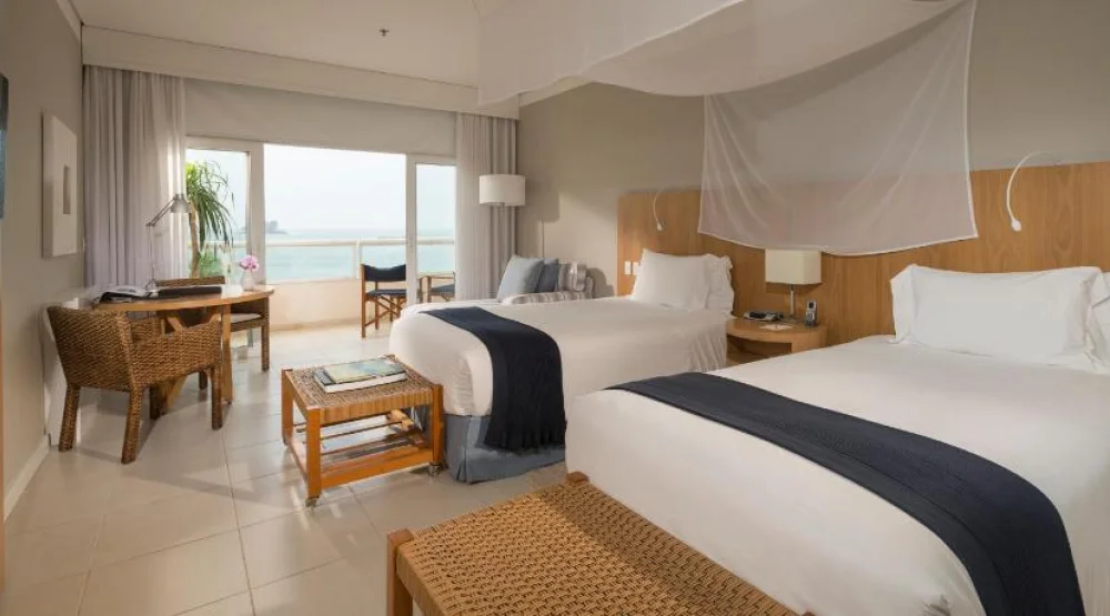Deluxe Room Two Single Size Beds at Hotel Jequitimar Guaruja Resort & Spa