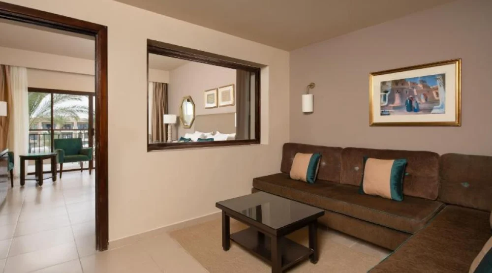 Family, Queen Bed, Side Sea View at Jaz Oriental Almaza Bay