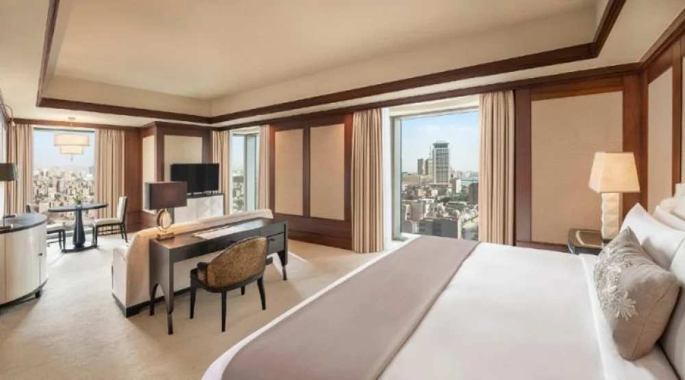 Grand Deluxe Room, Larger Guest Room, One King, Partial Nile View at The St. Regis Cairo