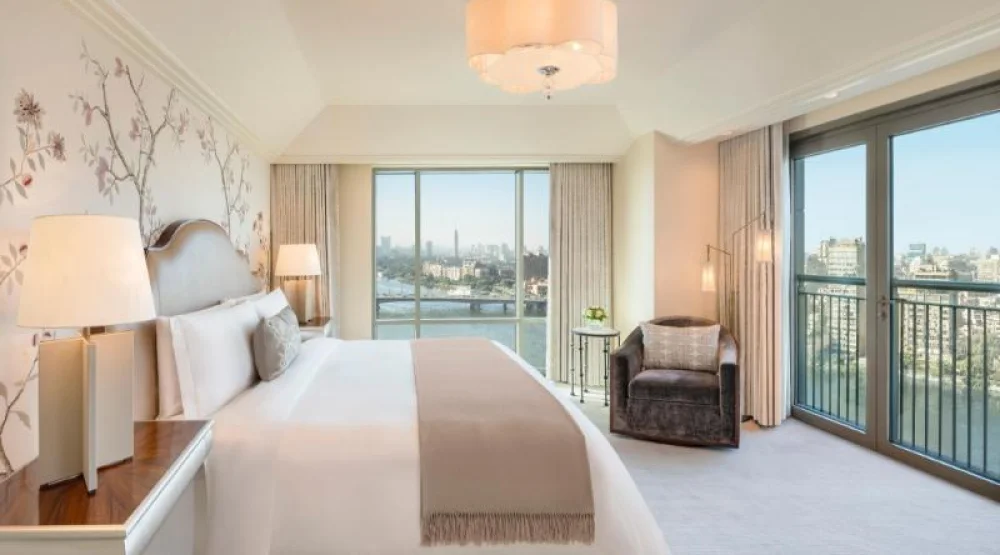 Royal Suite, Two Bedroom Larger Suite, Bedroom 1: One King, Bedroom 2: One King, Nile View, Balcony at The St. Regis Cairo