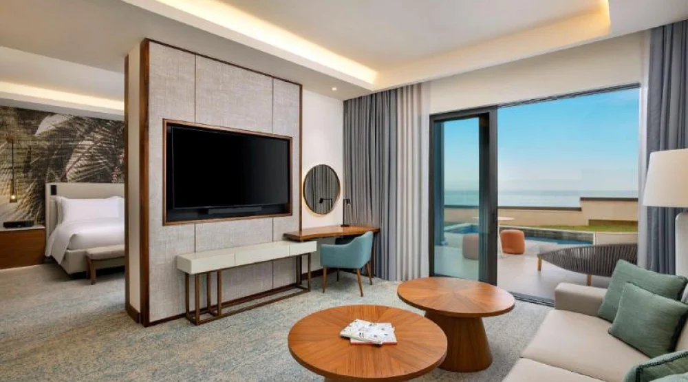 King Junior Suite W/private Pool - Ocean View at Conrad Rabat Arzana