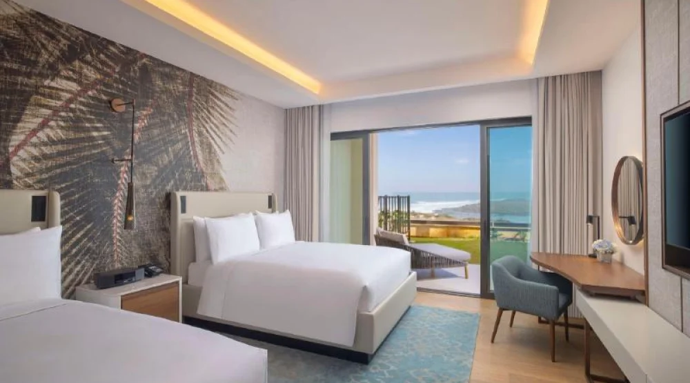 Two Queen Beds Deluxe Room with Ocean View at Conrad Rabat Arzana
