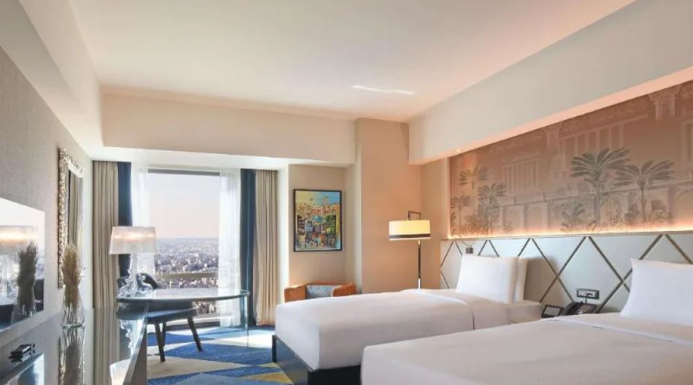 Two Twin Beds Guest Room at Hilton Amman