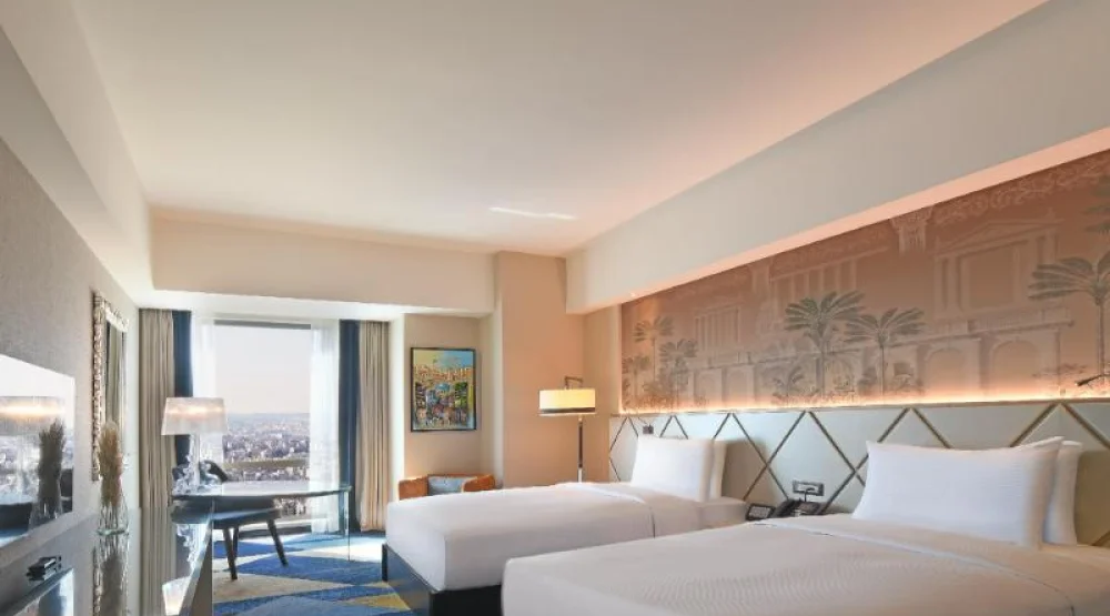 Two Twin Beds Deluxe Room at Hilton Amman