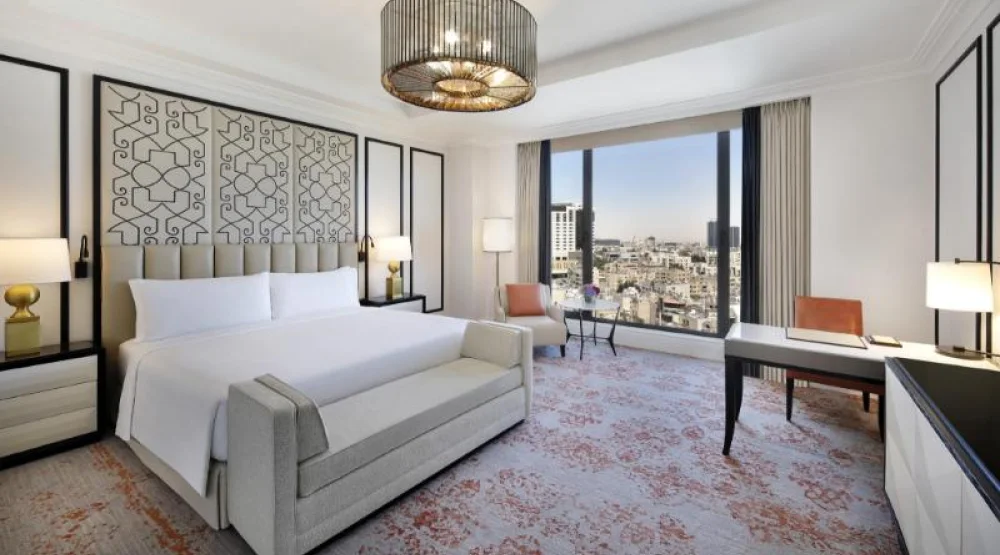 Grand Deluxe, Guest Room, One King, High Floor at The St. Regis Amman
