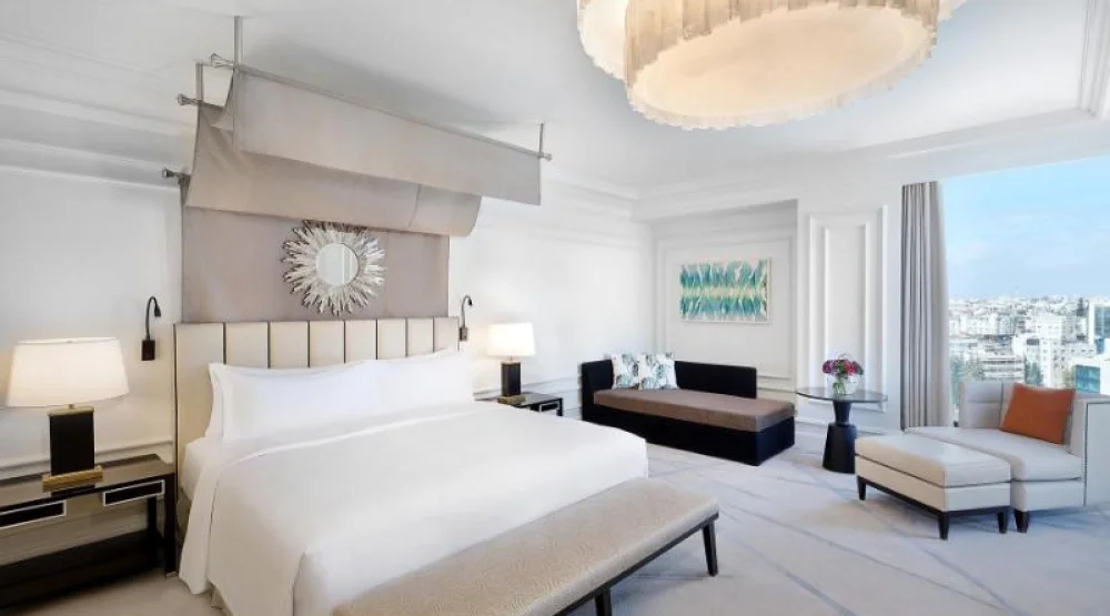 John Jacob Astor Suite, One Bedroom Suite, One King, Skyline View, High Floor, Balcony at The St. Regis Amman