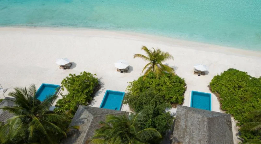 Beach Villa with Private Pool at Emerald Faarufushi Resort & Spa