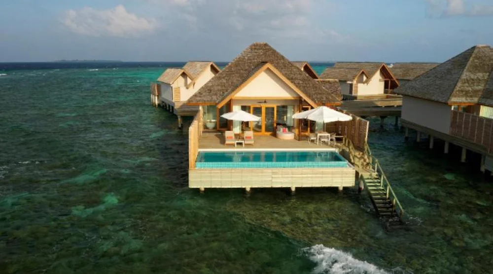Superior Water Villa with Private Pool at Emerald Faarufushi Resort & Spa