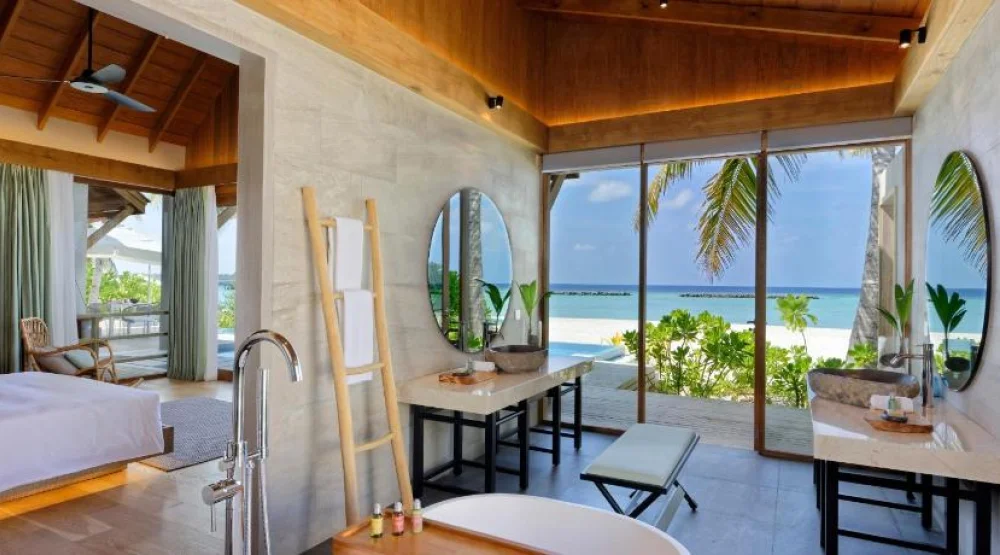 Two Bedrooms Presidential Beach Villa with Pool at Emerald Faarufushi Resort & Spa