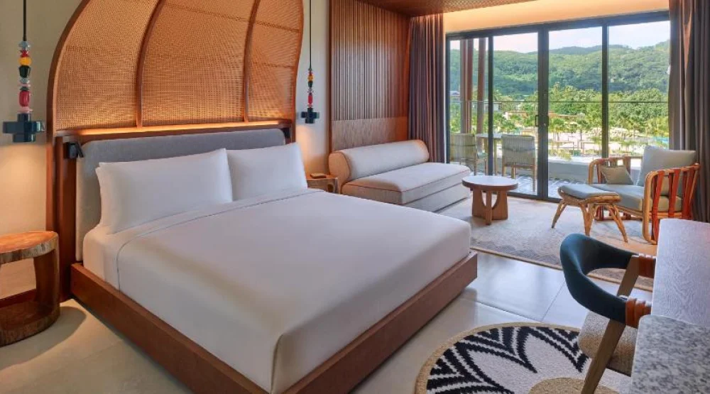 King Deluxe Room with Garden View at Canopy By Hilton Seychelles