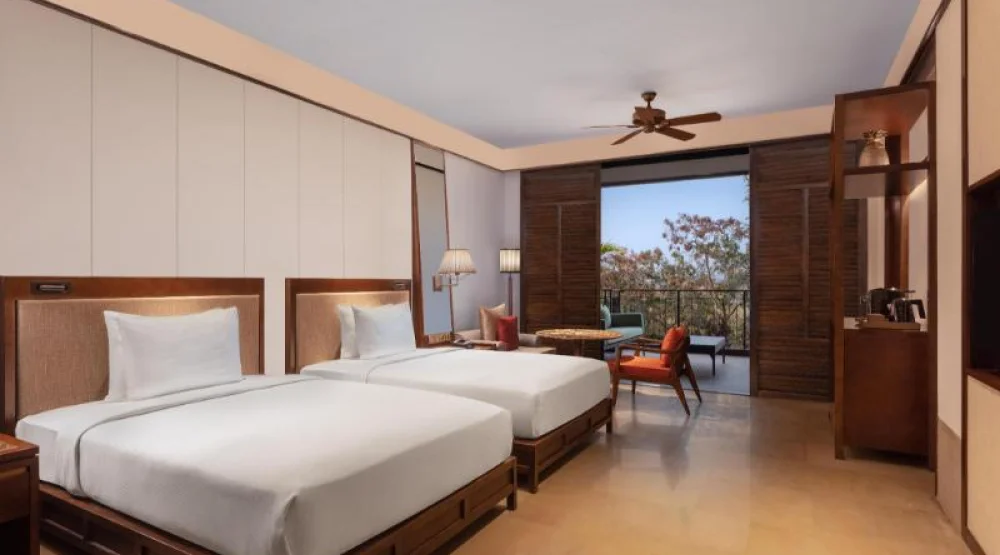 Queen Deluxe Room with Garden Sit-out at Hilton Goa Resort