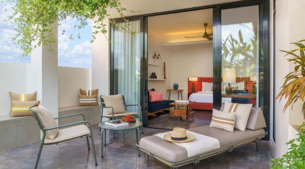 Deluxe Terrace Room at Viroths Hotel