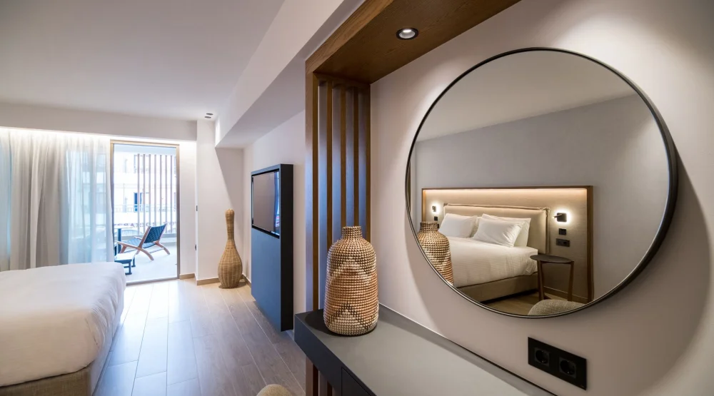 Urban Chic City View Outdoor Hot Tub at AKASHA Beach Hotel & Spa