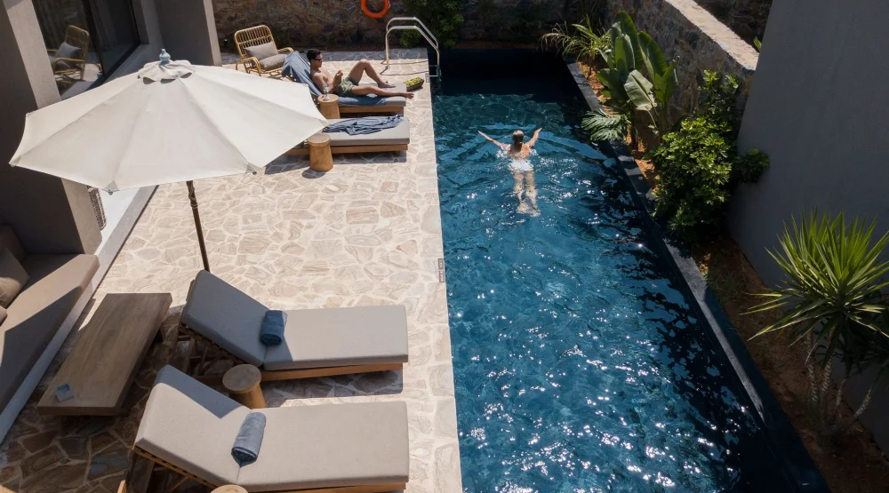 Tropical Family Room with Shared Pool at Domes Zeen Chania
