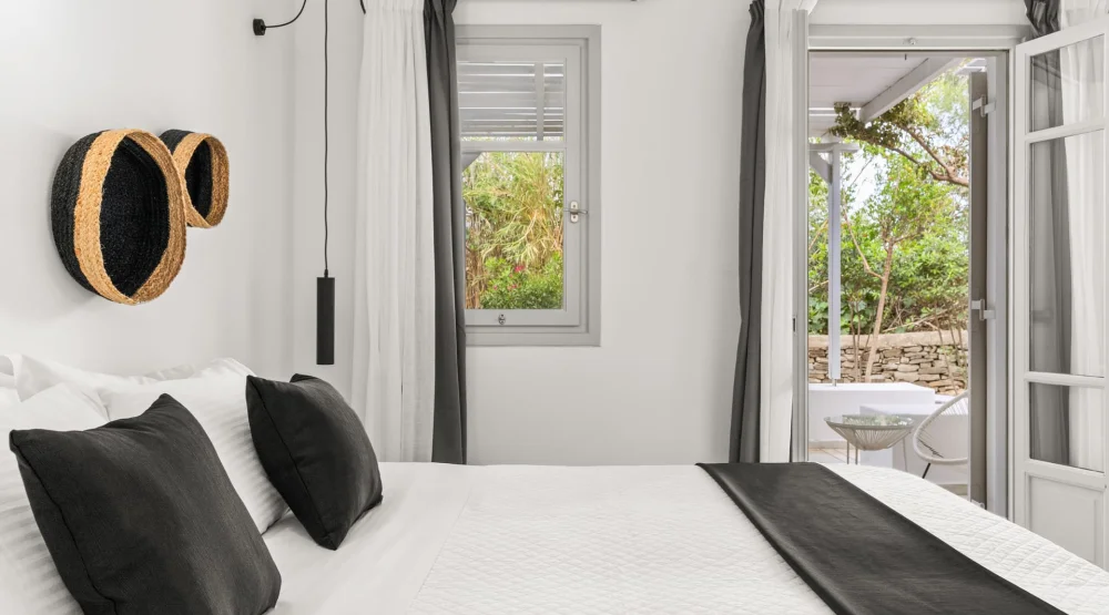 Premium Double Room with Jetted Tub and Patio at Mr & Mrs White Paros