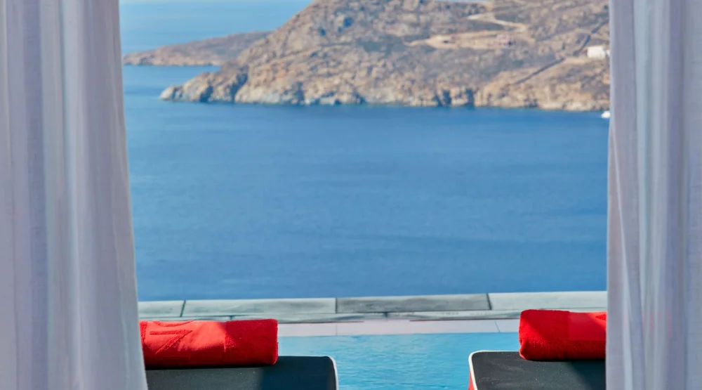 Pure Sea View with Private Pool at Myconian Avaton Resort