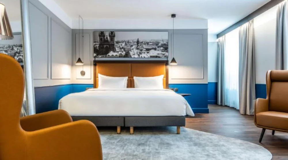 Junior Suite-balcony at Radisson Blu Hotel Prague