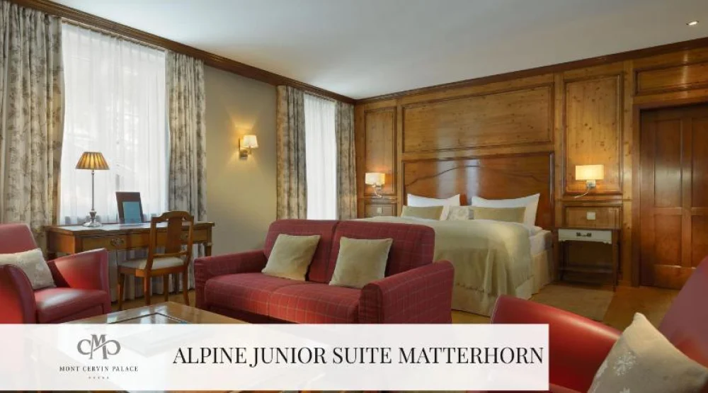 Alpine Junior Suite with Matterhorn View at Mont Cervin Palace