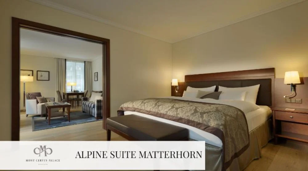 Alpine One Bedroom Suite with Matterhorn View at Mont Cervin Palace