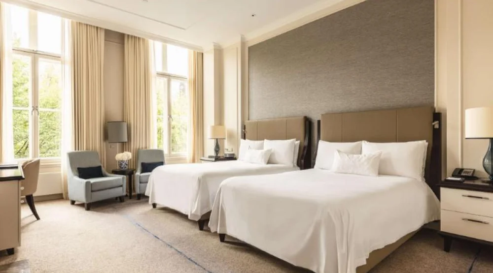 Twin Grand Premier with Canal View at Waldorf Astoria Amsterdam