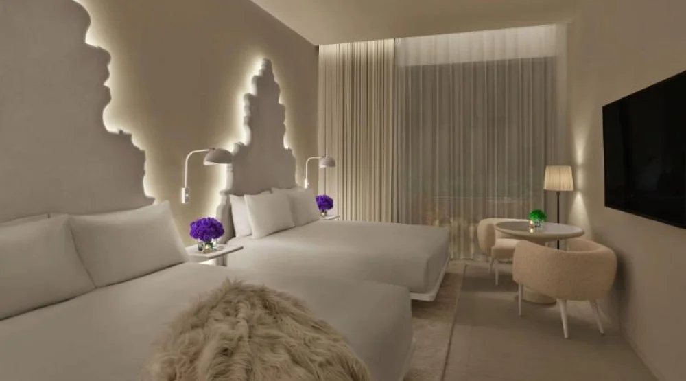 Superior with Balcony, Guest Room, Two Queen, Limited View, Balcony at The Madrid EDITION