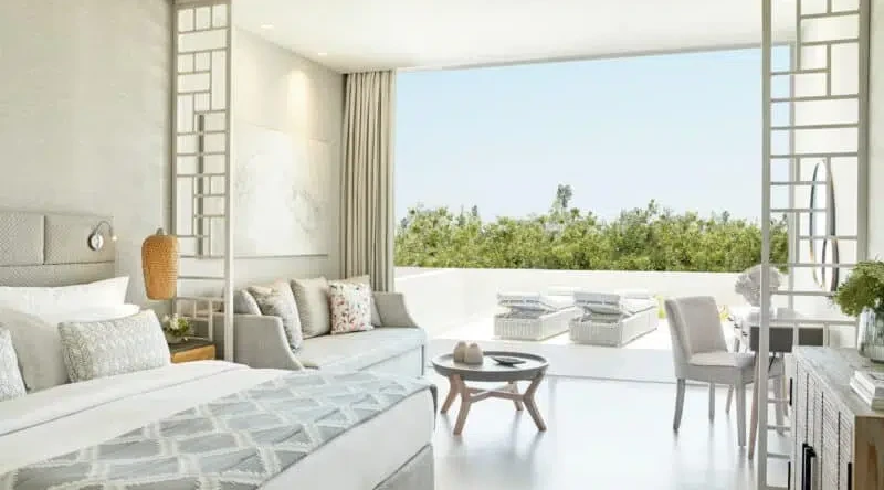 Junior Suite Private Garden at Ikos Aria