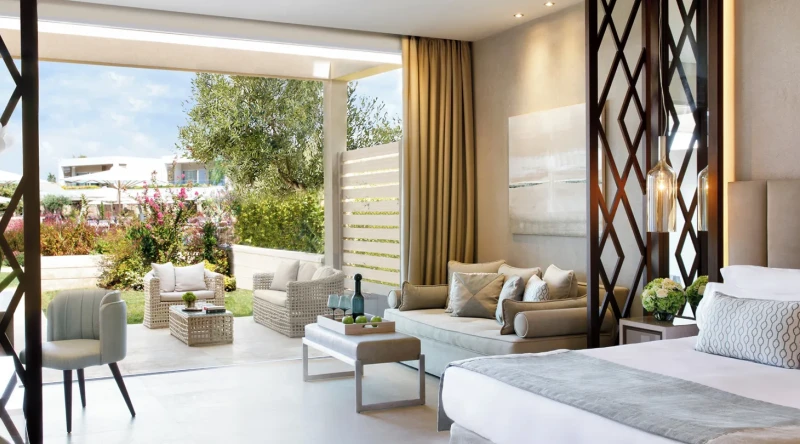 Deluxe Family Suite Private Garden at Sani Dunes