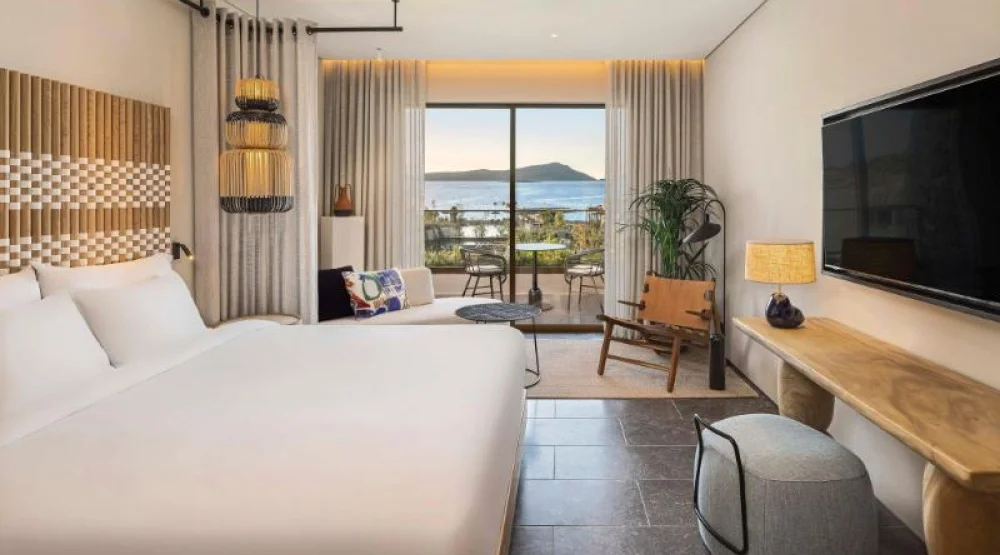 Spectacular Panorama, Guest Room, One King, Sea View, Balcony at W Costa Navarino