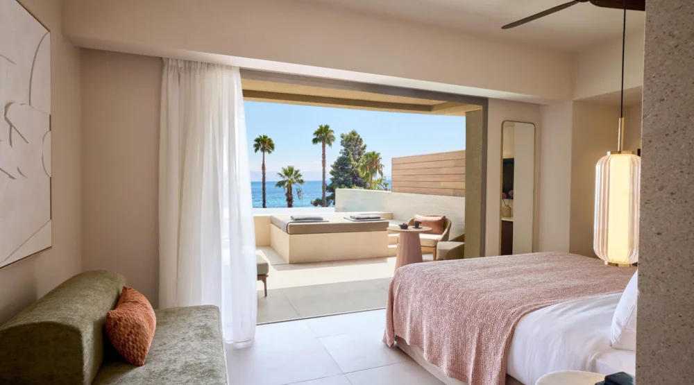 Deluxe Double Room Private Pool Front Sea View at Avali, Mar-Bella Collection