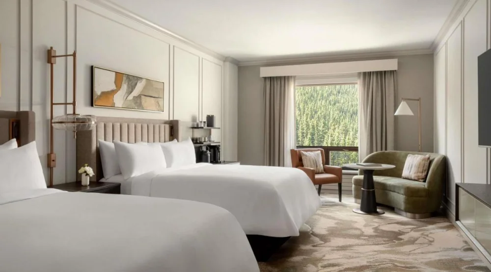 Deluxe Mount Temple with Two Queen Beds at Fairmont Chateau Lake Louise